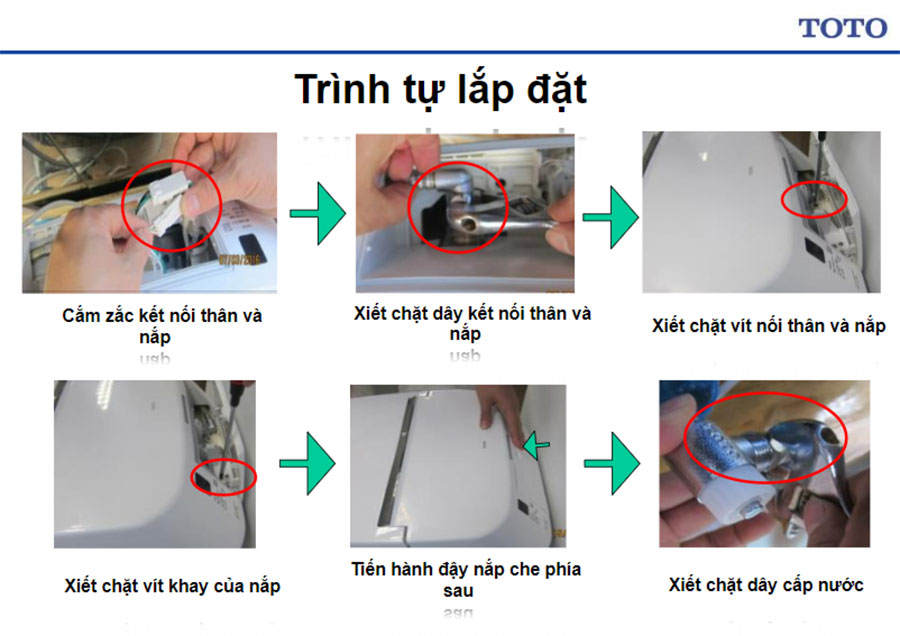 cách lắp nắp bồn cầu thông minh