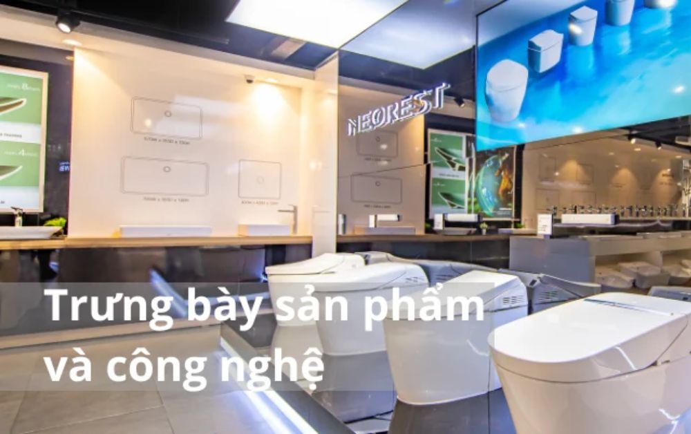 Showroom TOTO trưng bày sản phẩm và công nghệ