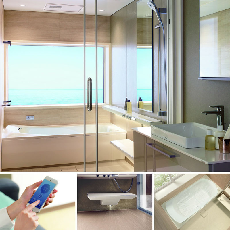 Công nghệ hiện đại ứng dụng trong các mẫu bồn tắm sục, góc, đừng TOTO