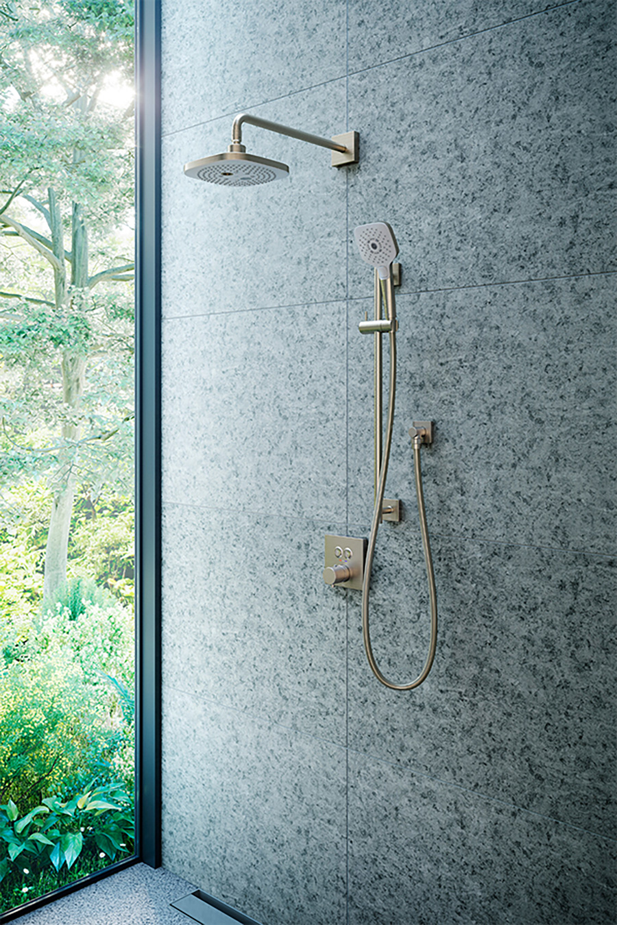 vòi sen âm tường được sử dụng trong nhà tắm