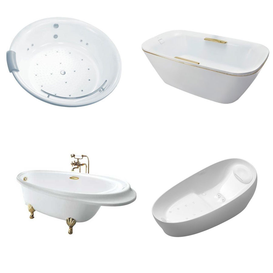 Bồn tắm TOTO đa dạng các mẫu thiết kế. 