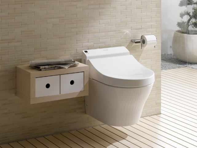 Mẫu nhà vệ sinh đẹp với tone màu be ấm làm chủ đạo (Nguồn: Internet)