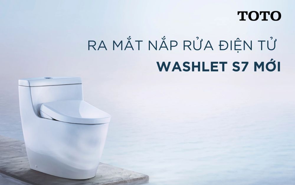 Nắp rửa điện tử WASHLET S7 TOTO hiện đại